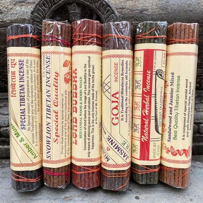 Varillas de Incienso del Himalaya Nepal Hechas a Mano Sándalo Tradicional Tibetano Varillas de Incienso Natural fragancia para el hogar