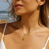 Golden Marine Life Charms: Stainless Steel Shell and Starfish Necklace and Bracelet Pendants