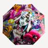 Monster High, Characters Automatic Opening and Closing, 8 Rib Structure Portable Umbrella, Suitable for Men and Women In All Seasons  Perfec