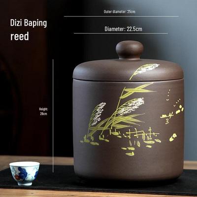 Large Yixing Zisha Purple Clay Storage Jar