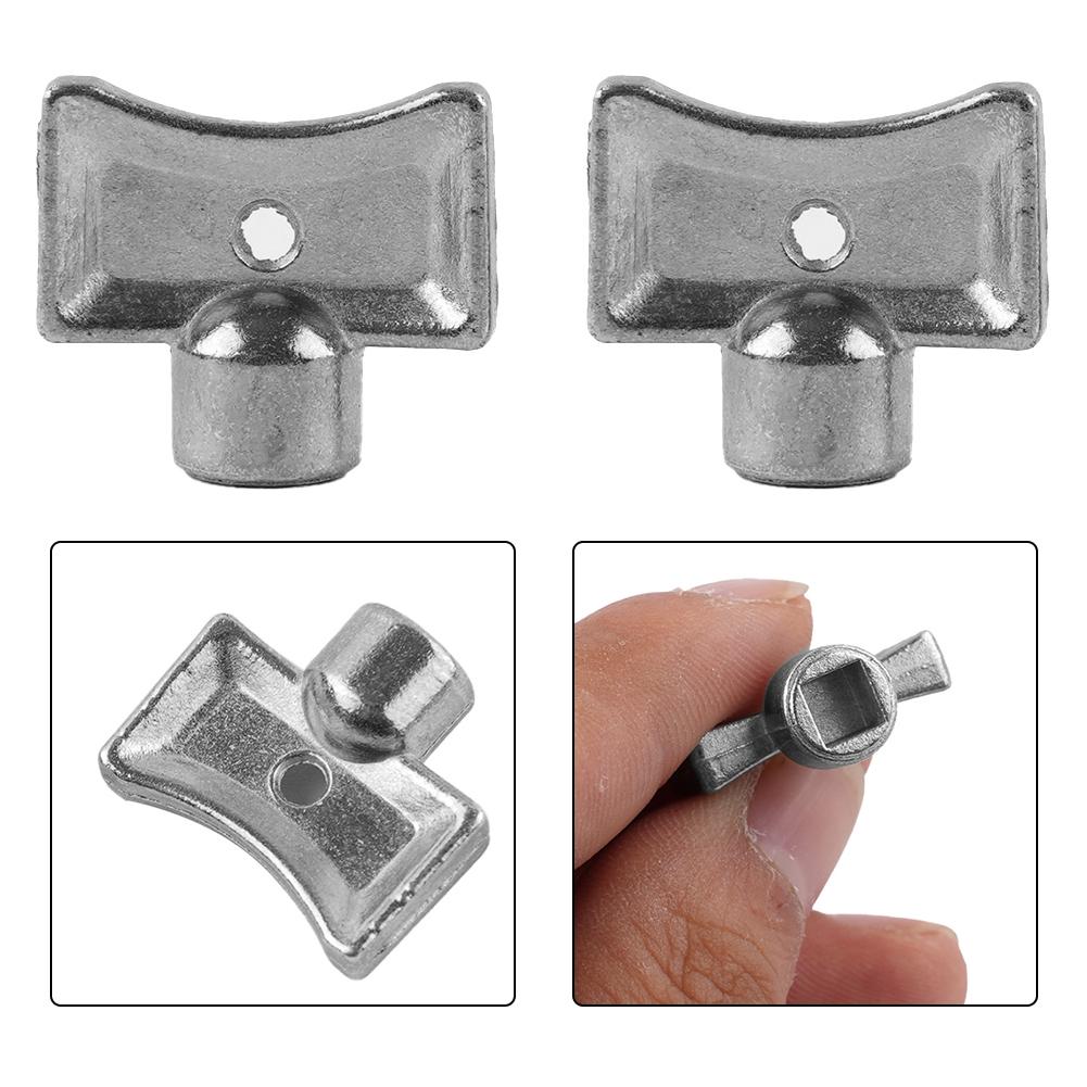 Clé de soupape d'échappement 5×5mm Matériau incassable Douille carrée argentée