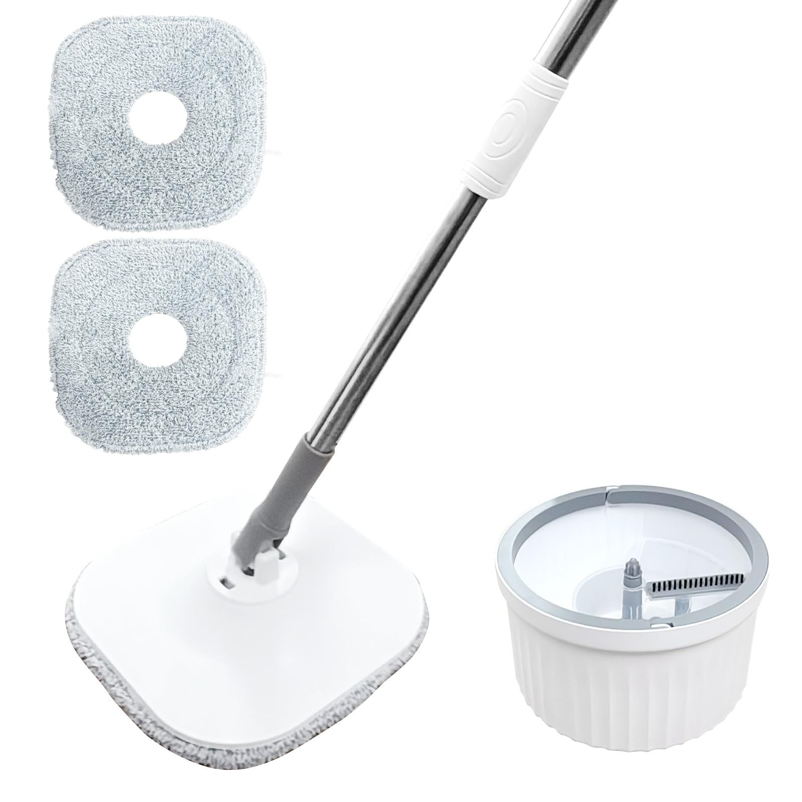 

Вращающаяся швабра Микрофибра 2 Ведра Пол Без Педали Швабра, Очиститель, Швабра, Штук, Напольное покрытие, В комплекте, Очистка, Вращение, Протирание, белый