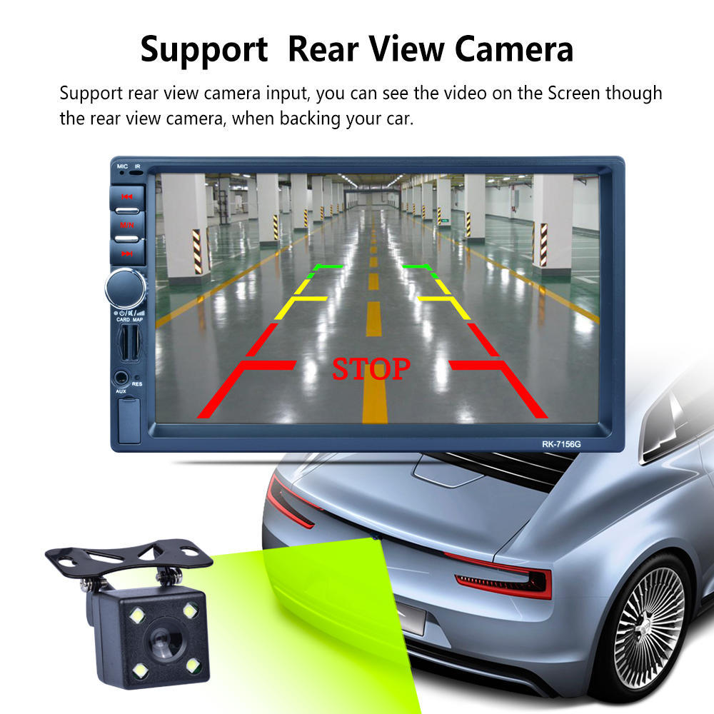 7inch Dual-definition Touch TFT Screen MP5 Unit Player Support MP3 AM FM GPS