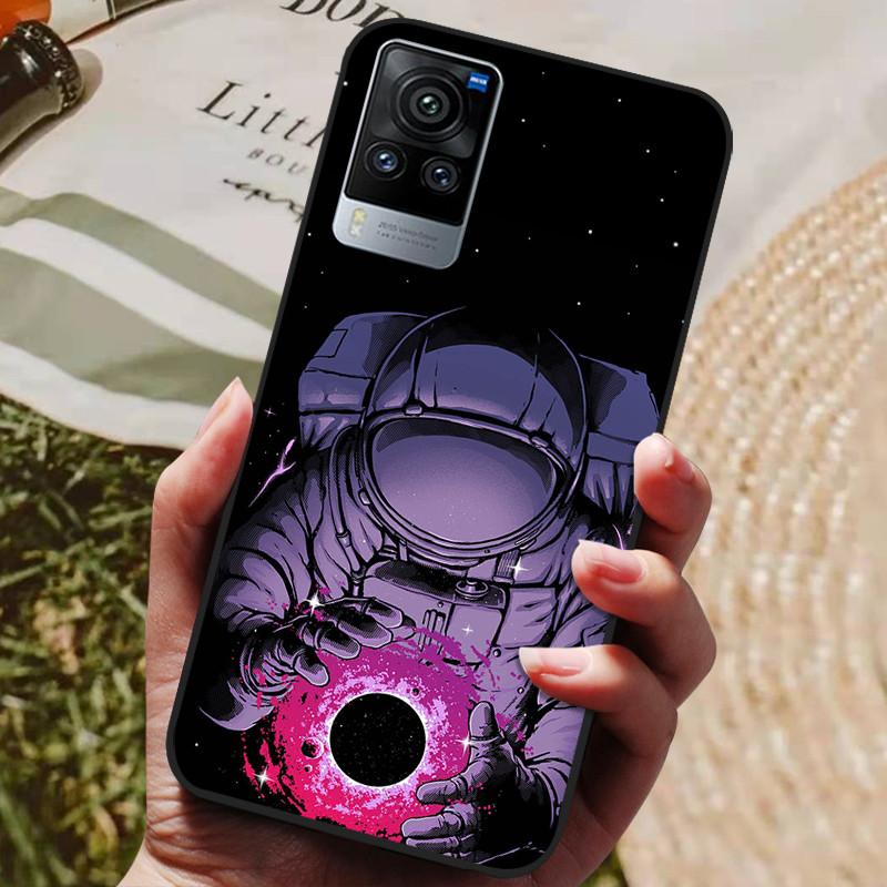 For Vivo X60 Pro Global Version Case Cat Wolf Painted Soft Silicone Phone Cases for Vivo X60 Pro Back Cover X60Pro V2046 Coque