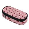 Pen Case Printed 300D Polyester Large Capacity Smooth Zipper with Main Compartment Mesh Pocket and Pen Slots for School and Study