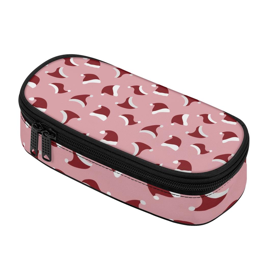 Pen Case Printed 300D Polyester Large Capacity Smooth Zipper with Main Compartment Mesh Pocket and Pen Slots for School and Study