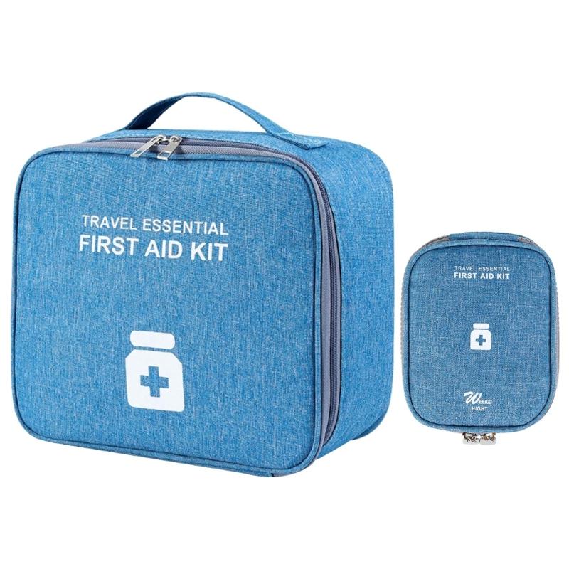 2 Stück Erste-Hilfe-Kits Großes Fassungsvermögen Notfalltasche Tragbare Pflegertasche Reiseapothekentasche für Zuhause, Büro, Outdoor