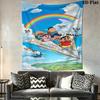 Shinchan Colorful Rainbow Umbrella Tapestry Wallmounted Background Cloth Soft Homestay Soft Decoration Tapestry Background Cloth