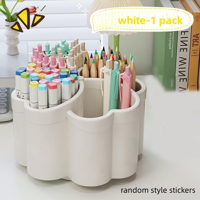 

A new thickened rotating desktop storage box with 360 ° rotation function -4 large storage spaces, suitable for office sup белый