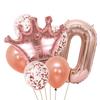 Gold Crown Balloon Set for First Birthday Party Decorations