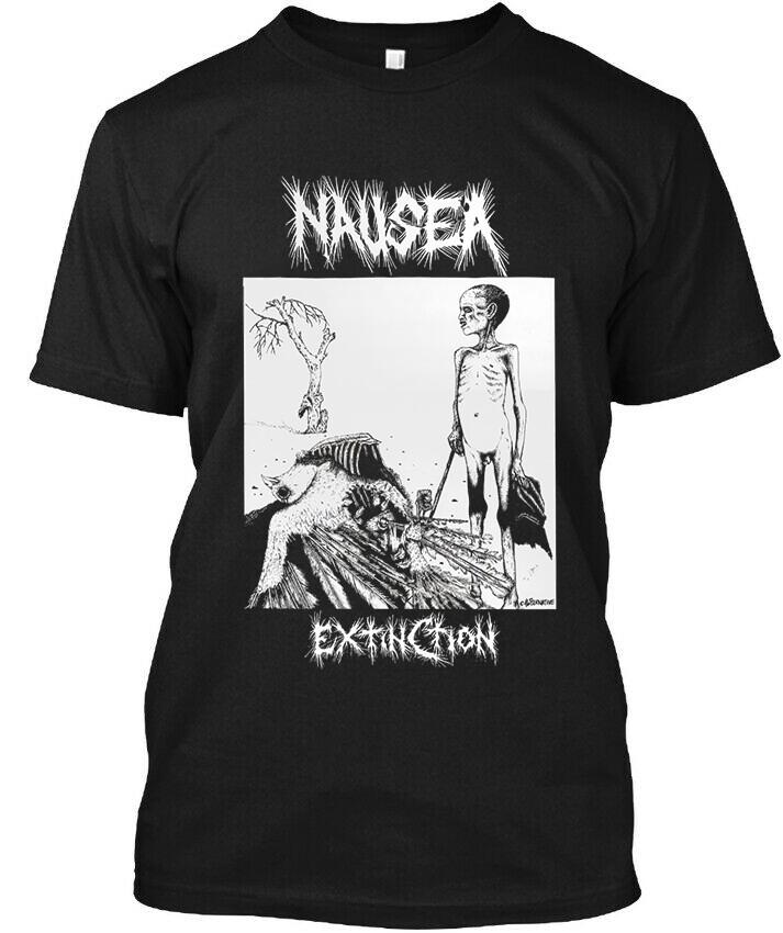 

NEW Nausea Extinction American Crust Music Vintage Graphic Retro T-Shirt 5XL різнокольоровий