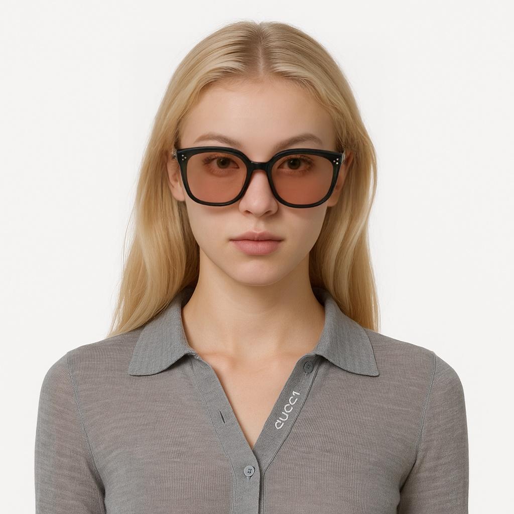 Gentle Monster Letter Logo Frame Square Sunglasses Unisex Sunglasses Black BY-01(OR)