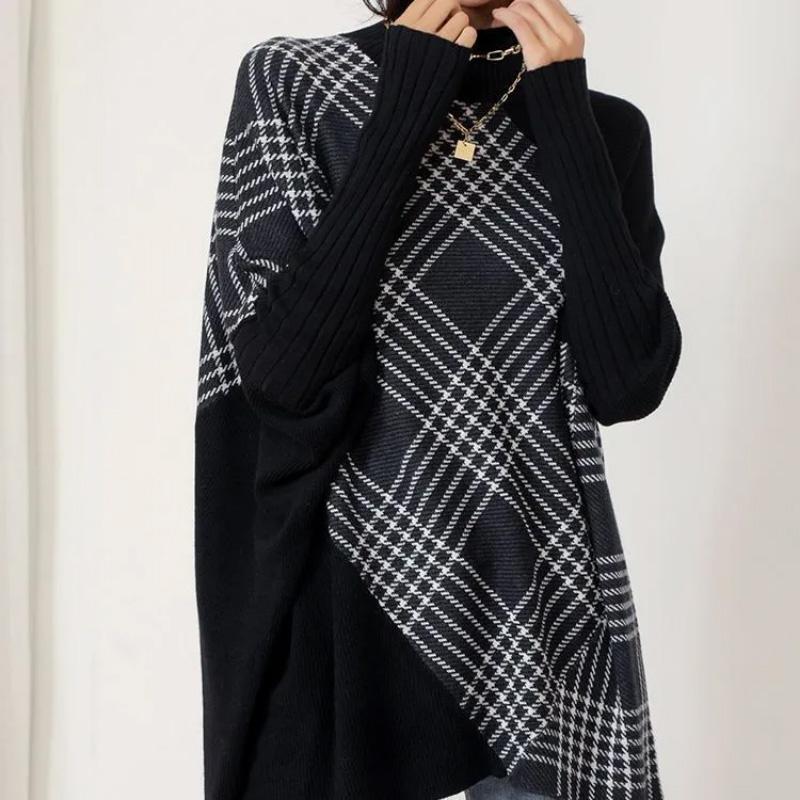 Sweater for Women Winter Thickened Half-high Collar Pullover Warm Knitted Stretchy Long Sleeve Oversize Jumper Sweater Tops