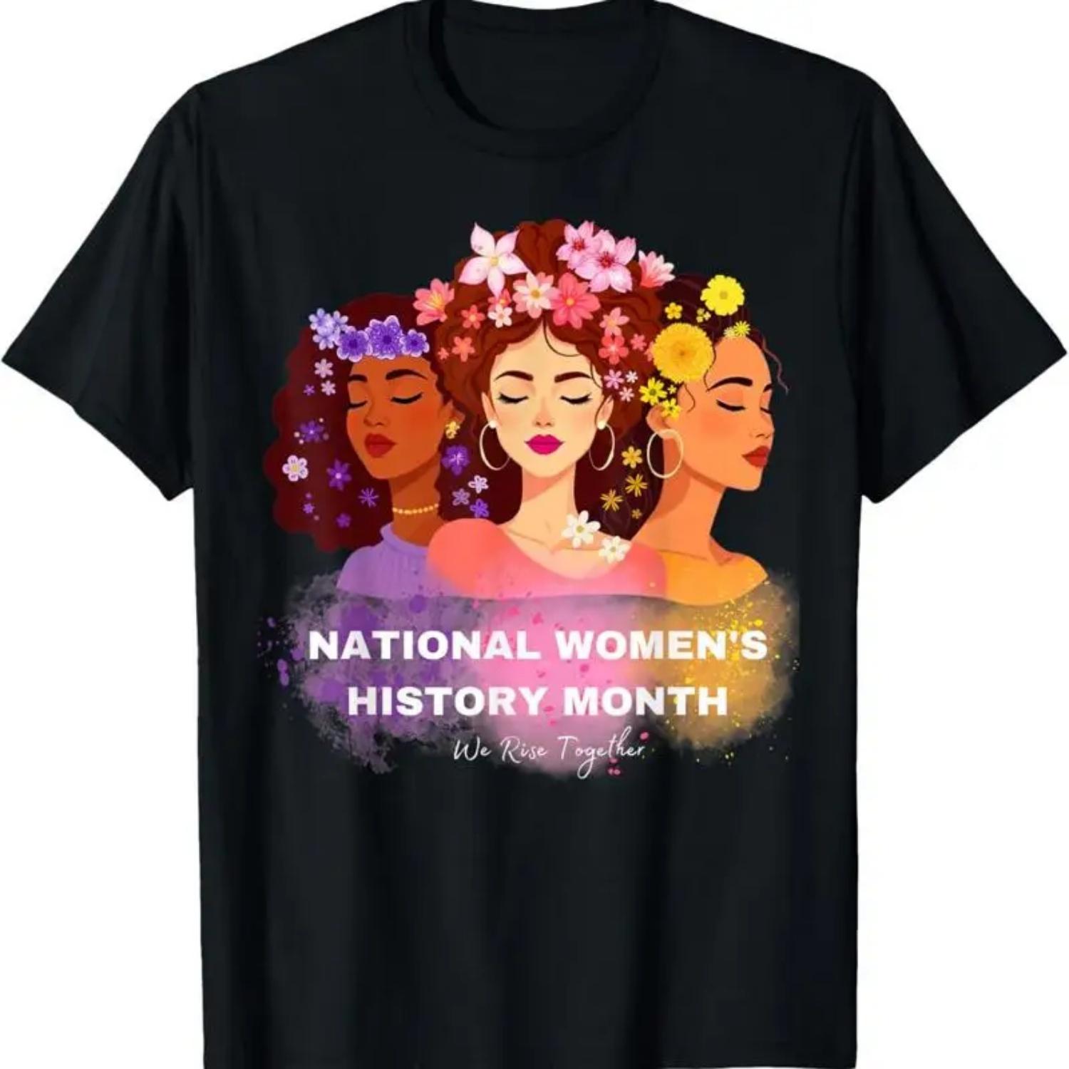 

Feminist National Women S History Month 2025 Embrace Equity T Shirt S чёрный