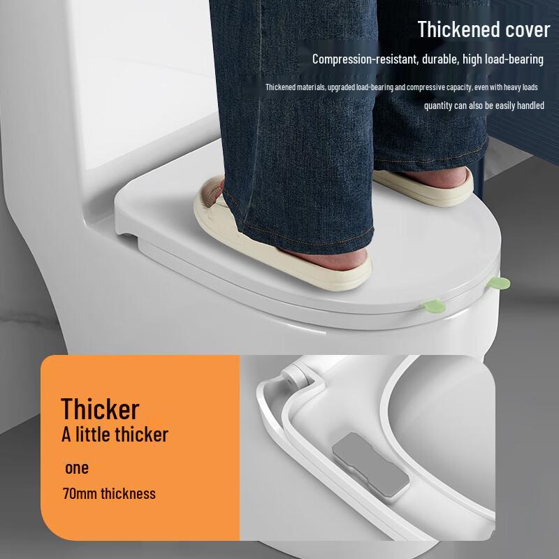 KEGOO K7018 Měkké zavírání WC sedátka ve tvaru U se svítícím zvedákem