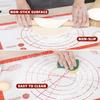 Silicone Baking Mat Rolling Kneading Board Non Stick High Temperature Resistant Pastry Dough Sheet Crust Cookie Bread Easy Clean