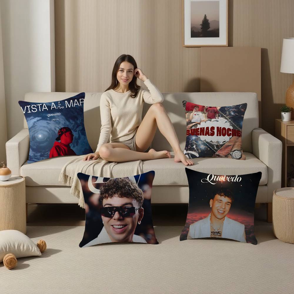 Popular Reggaeton Singer Q-Quevedo Cushion Cover Pillow Cover Decor Pillowcase Printed Cushion Case For Couch