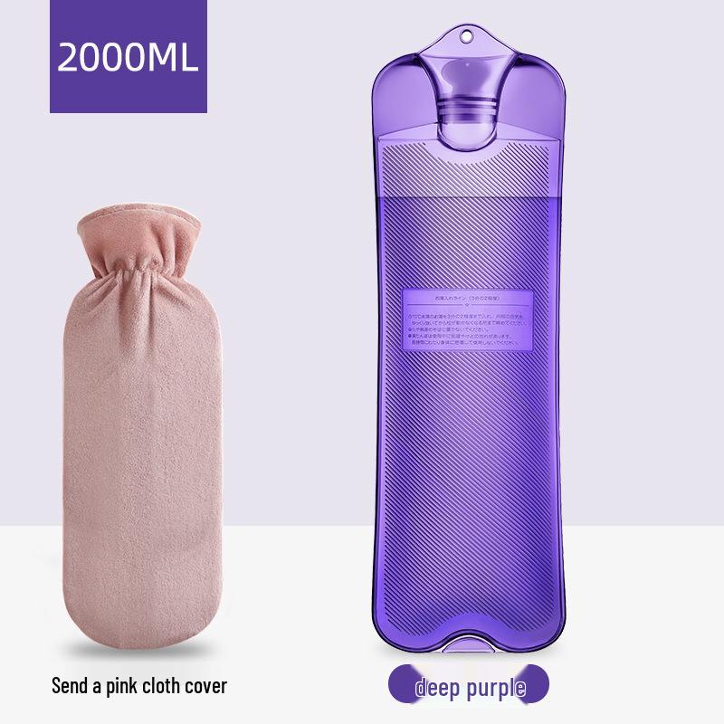 Long PVC Hot Water Bottle Hand Warmer & Massage Bag