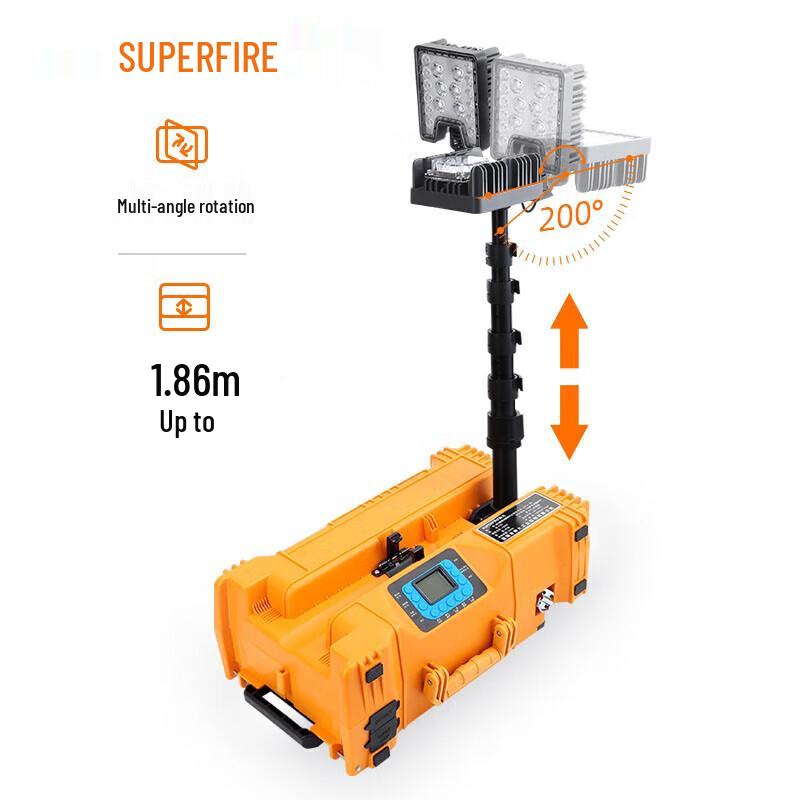 SupFire Portable Rechargeable LED Work Lights & Floodlights