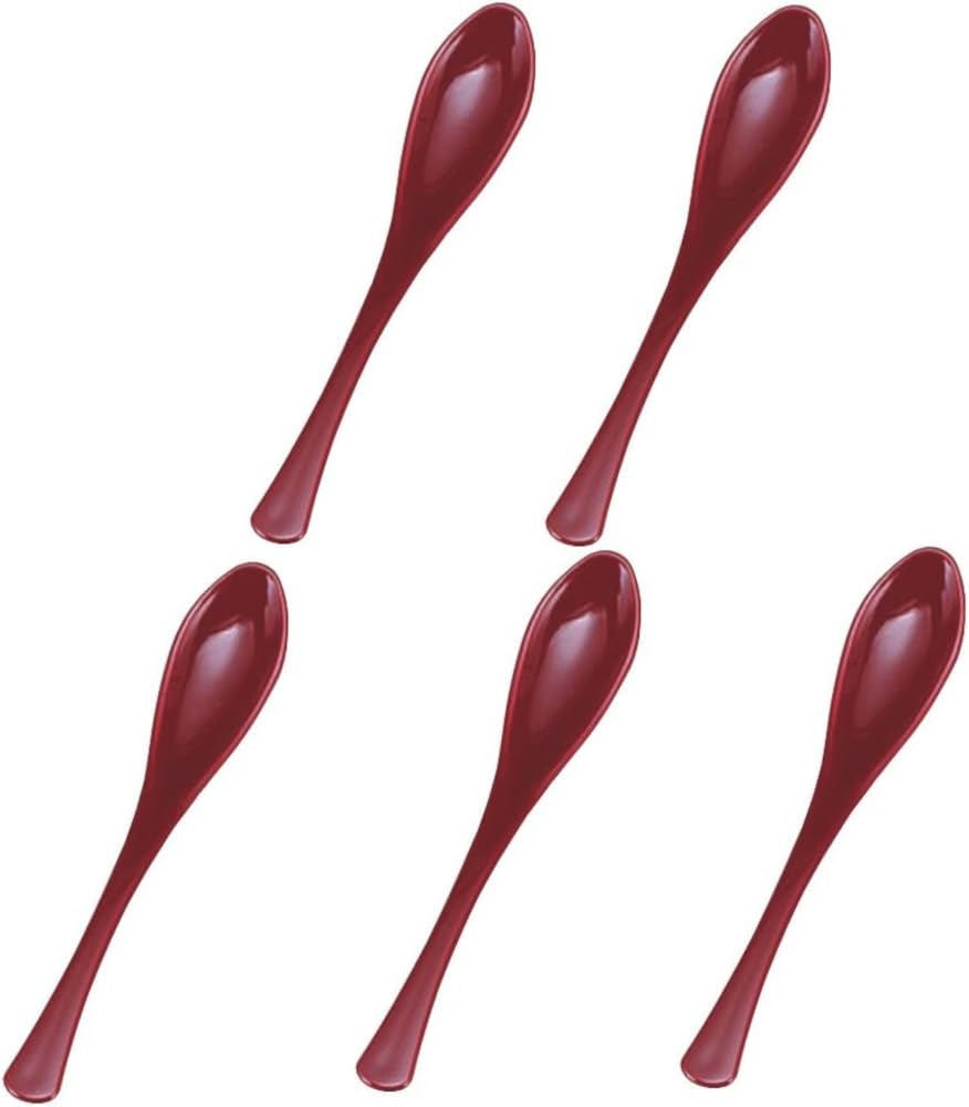 Набор лакированных изделий Wakaizumi Kappo Vermilion Porridge Set, Лакированные изделия, (Маленький) Ложки, 5, H-1-20