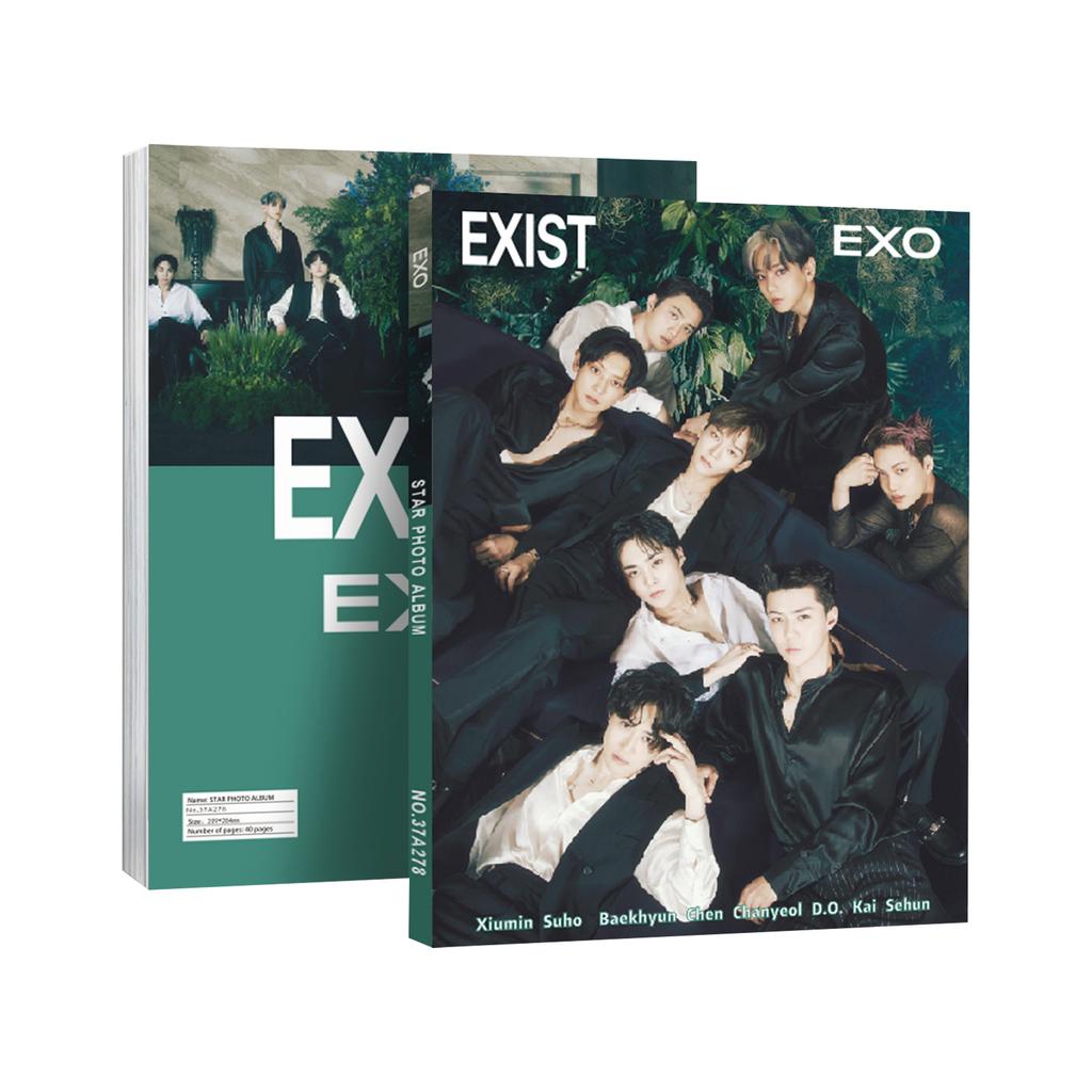 EXO Photo Album EXIST Coated Paper Double-Sided Stickers Star Collection Surrounding