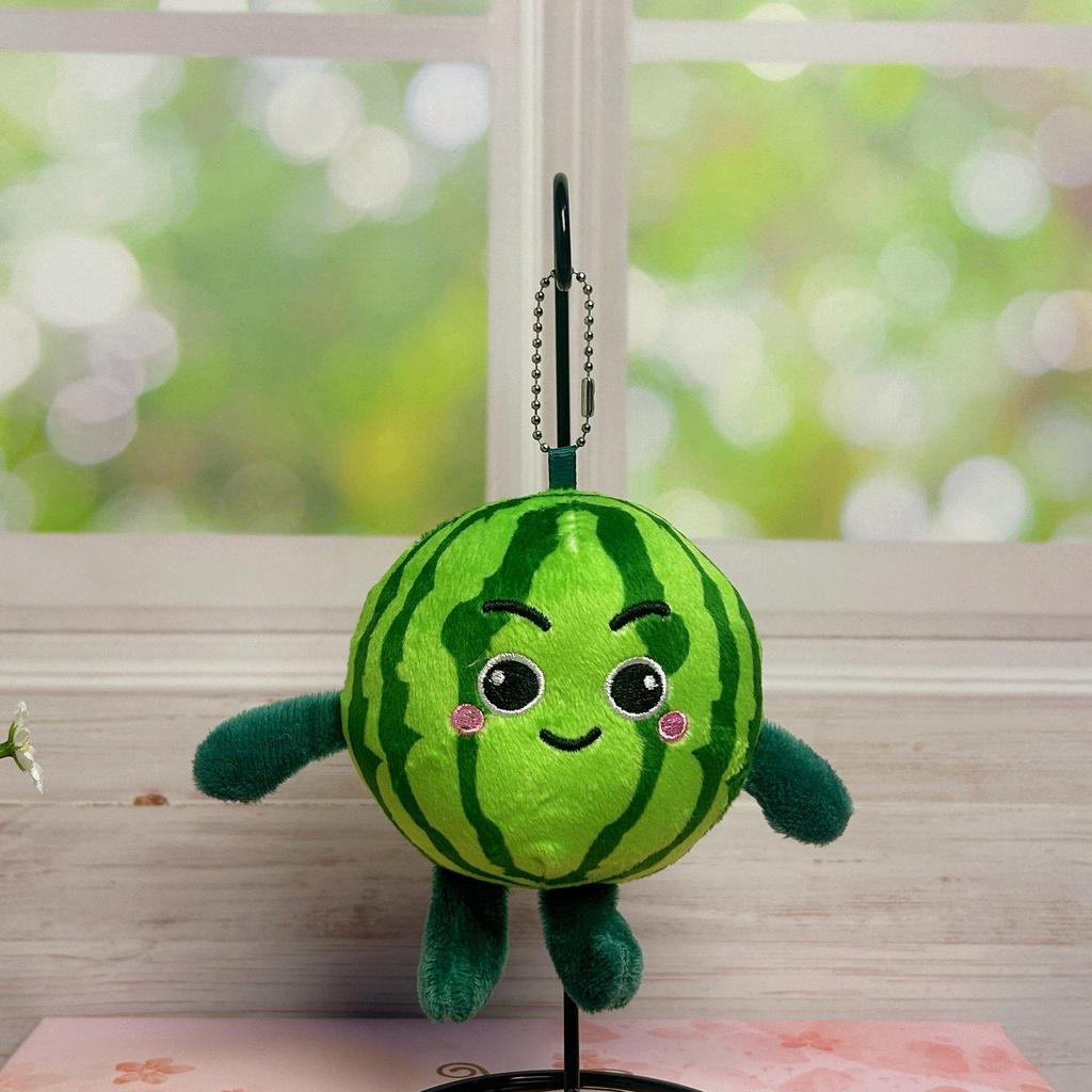 Adorable Apple Core Plush Keychain Doll