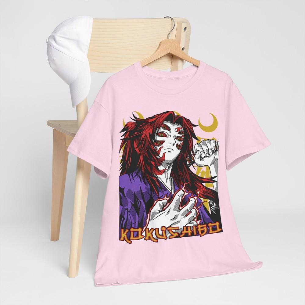Kokushibo Tshirt Demon Slayer Kimetsu No Yaiba Anime Unisexga Black Shirt All Size