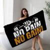 No Pain No Gain GYM Beach Towel Colorful Bath Towels For Girl Microfiber Quick Dry Sand Free Beach Yoga Spa Gym Pool