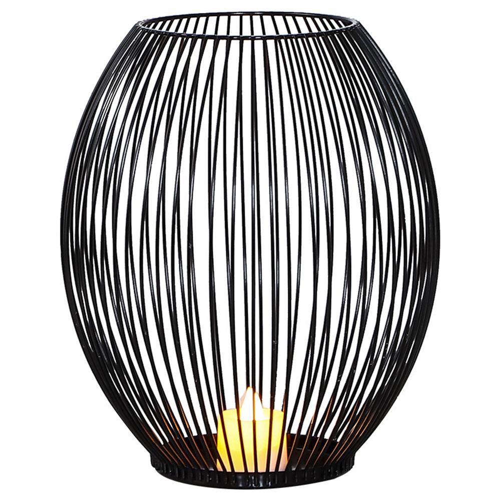 Candle Holder Cage Metal Candlestick Holder Wide Range Of Applications Anti-rust Iron Easy To Clean Long-lasting