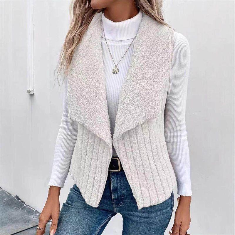 New Women s Casual Sleeveless Versatile Vest Jacket Purple S