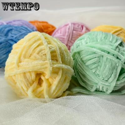 3 Stück Chenille-Garn Perfekt für DIY-Häkel- & Strickprojekte Wie Halloween-Weihnachtsmützen Teppiche & Kissen