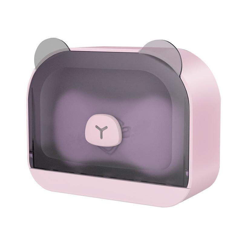 

Медведь Креативный Мыльница Отверстие Бесплатно Настенный Слив Для Ванной Комнаты С Крышкой Мыльница Без Застоя Ручной Ящик Для Хранения Мыла