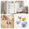 Rounded Soft Edges Ceramic Drawer Knobs Single Hole Cabinet Knobs Playful Rabbit Knobs  Playroom