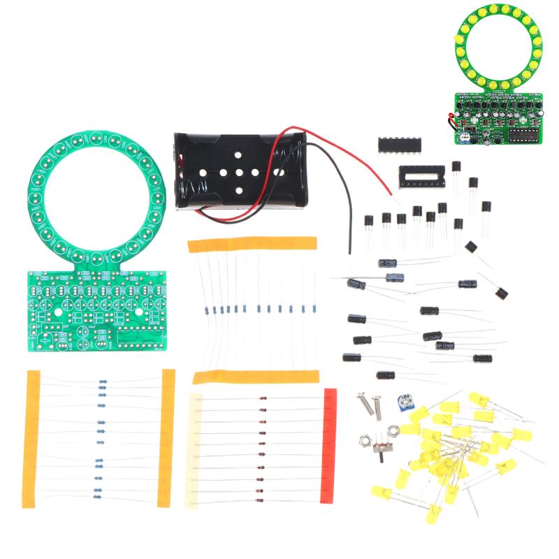 DIY LED Wasserfließlicht-Kit Ne555 Lötübung Elektronik-Projekt-Kit für Schüler DIY Schweißlernset