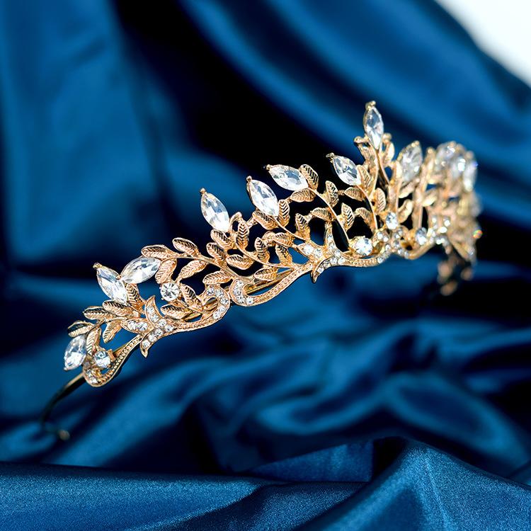 Bridal Tiara Crown Tiara Rhinestone Birthday Crown Alloy Headband Queen Wedding Dress Crown