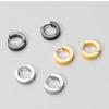 1 Pairs Punk Multiple Stainless Steel Stud Earrings Men Women Gothic Cross Round Street Pop Hip Hop Ear Stud Piercing Zircon