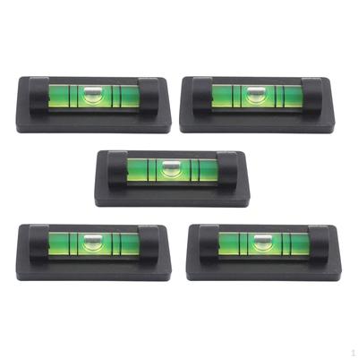 Mini transferidor de nível de bolha 5 peças, pequeno, portátil, utilitário, nível horizontal, régua, nivelamento