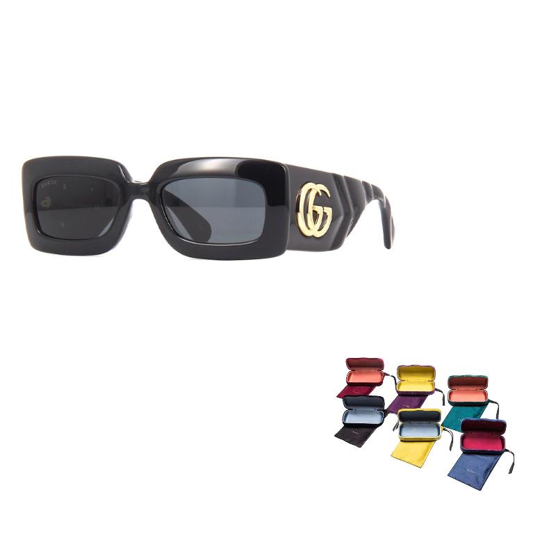 GUCCI Trendy Plate Frame Square Sunglasses Women’s