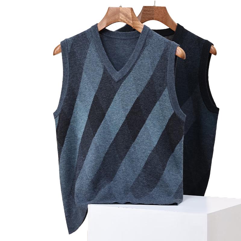 

ROMON Men s 100% Pure Wool V-neck Vest 3XL 190/104A