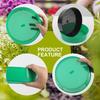 3Pcs Plastic Soil Sieve Filter Mesh for Soil Stone Sifting Filtration Home Garden Flower Plant Nursery Tools (Green)