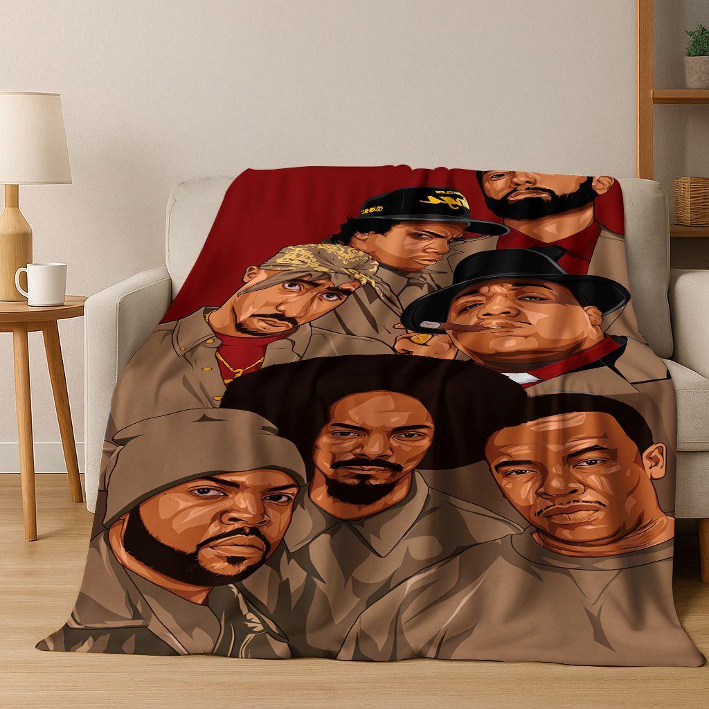 Legends Rapper Collection HIP HOP Rap Star Art Flannel Blanket,Cozy Soft Throw Blanket for Home Bedroom Bed Sofa Cover Gift Kid