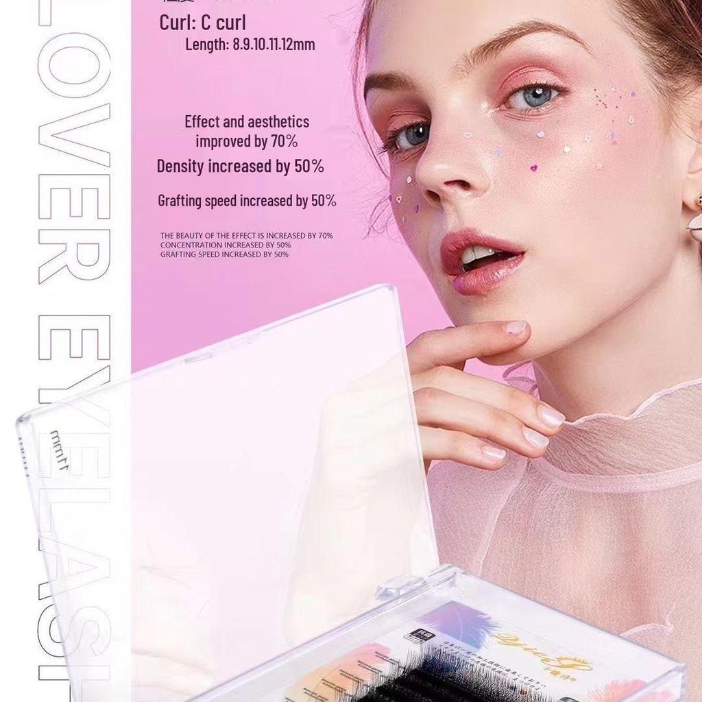 Qianjie Poetry 0.05 Fairy Clover Super Soft 3D Y-Shaped Eyelashes