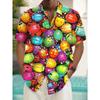 New Hawaii Spring/Summer Fashion Leisure Street Walk Tourist Beach Printed Full Open Short Sleeve Button Shirt