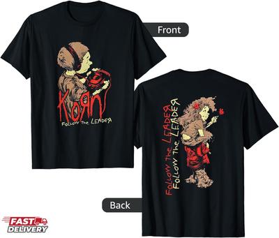 KORN Follow The Leader Doppelseitiges T-Shirt, Geschenk für Rockfans Unisex T-Shirt