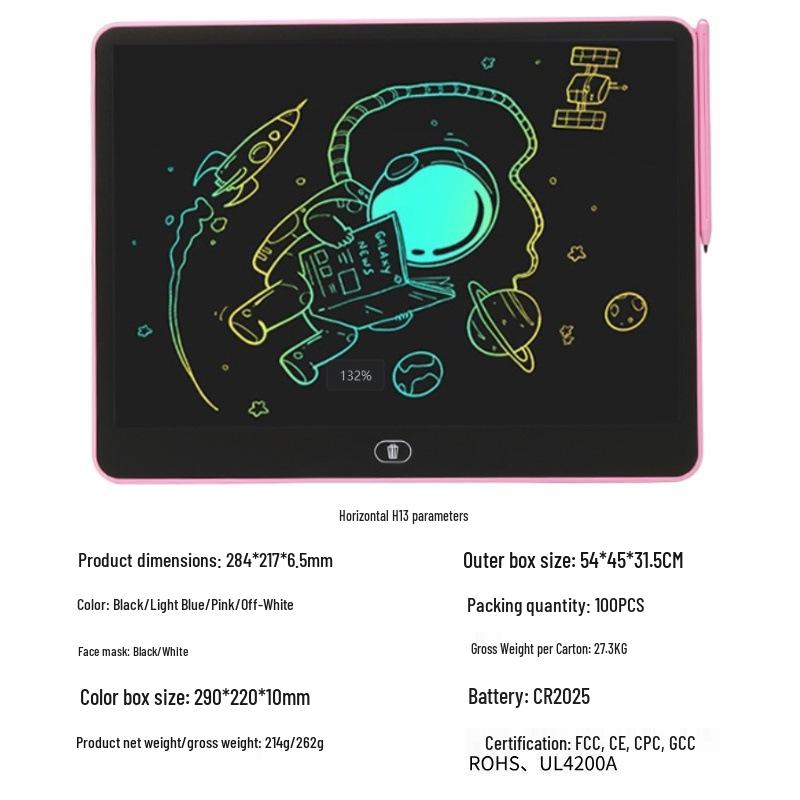 LCD Handwriting Tablet for Kids - Full Size Landscape 8/11/13/16 inches