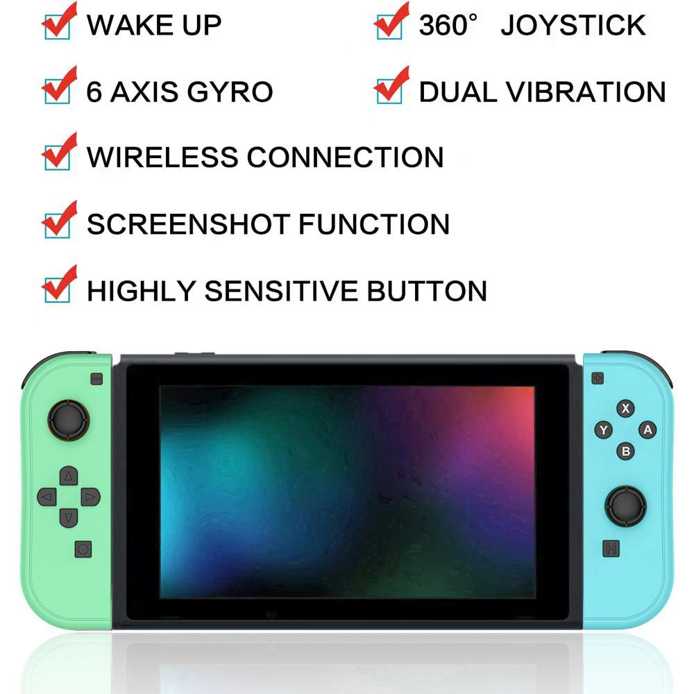 New Multiple Colors Joy Pad Controller for Nintendo Switch Wireless Gamepad Dual Vibration Joycons Switch Controllers Joystick