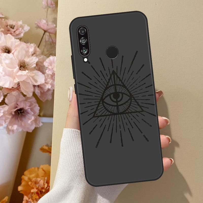 Illuminati Eye Occult Pyramid For Huawei Nova 12i 8i 11i 12s 9 10 SE Y60 Y70 Y90 Y72 Y73 Y61 Y91 P60 Pro P30 P40 Lite Case