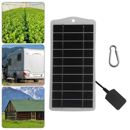 2.5W 5V Solar Efficiency IP65 Waterproof Panel Charger High Conversion Universal Outdoor Emergency Power
