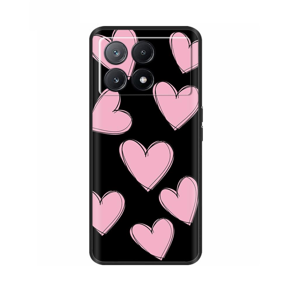 Phone Case For Poco X6 Pro Coque Cover For Poco X6 Neo Pocox6 Pro 5G Soft Black Silicone Bumper Shockproof Case Protection Shell