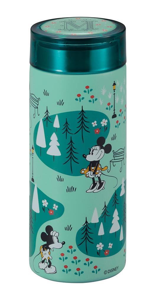Pearl Metal Disney Smart Personal Water Vacuum Insulates Hot and Cold Mickey Minnie Bottle, 200ml, Lightweight, Double-Layered Wall, Drinks, &